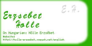 erzsebet holle business card