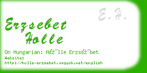 erzsebet holle business card